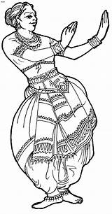 Coloring Pages Dance Odissi Classical Colouring India Clipart Dances Folk Orissa Drawing Outline Adult Books Kids Bra Book Dancing 4to40 sketch template