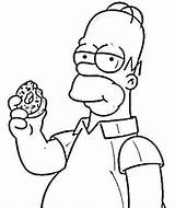 Homer Simpson Homero Comiendo Hippie Donuts Winslow Rhodes Crespón Rosquilla Increíbles Hombres Sheets Doughnut Primeiro Ministro Colorier Acessar Esponja Abrir sketch template