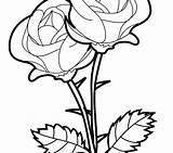 Coloring Pages Roses Butterflies Color Getcolorings Rose sketch template