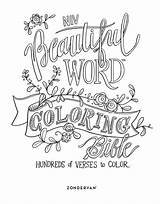 Coloring Word Beautiful Pages Quotes Printable Color Book sketch template