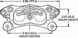 Dynalite Forged Internal Caliper Wilwood Drawing Dimensions sketch template