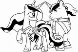 Pony Coloring Cadence Little Princess Pages Armor Mlp Friendship Magic Luna Shining Wedding Printable Candace Pdf Color Cadance Print Book sketch template