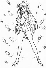Sailor Luna Ilustración sketch template