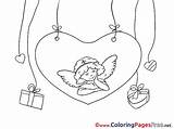 Coloring Pages Valentine Amur Sheet Title sketch template