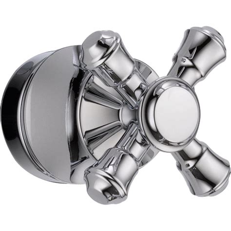 delta cassidy tub  shower faucet metal cross handle  chrome   home depot