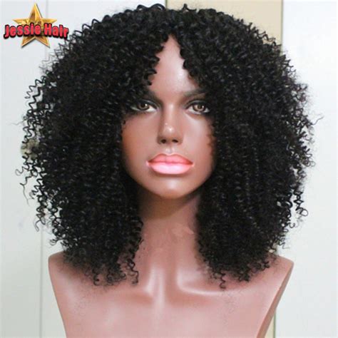 cheap kinky curly wig 7a full lace human hair wigs for black women afro