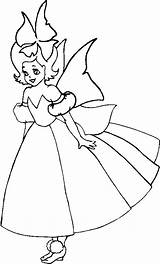 Fairy Coloring Pages Fairies Printable Disney Kids Tooth Cartoons Cartoon Gif sketch template