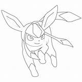 Coloring Glaceon Pokemon Mega Pages Drawing Dz7 Eevee Evolution Getdrawings sketch template