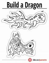 Dragon Craft Chinese Printable Year Crafts Kids Cbc Dragons Lunar Parents Ca Build Colour Activities China Tail Head Cut Boat sketch template