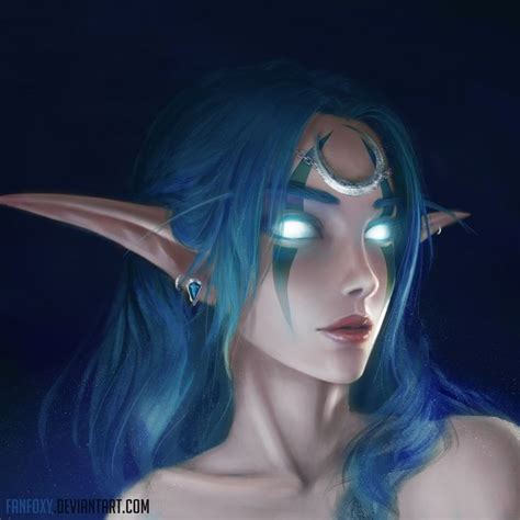 Night Elf Druid Female World Of Warcraft Character