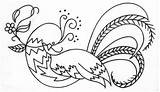 Crewel Bird Embroidery Paradise Pattern Embroidered Instructions Vintagecraftsandmore sketch template