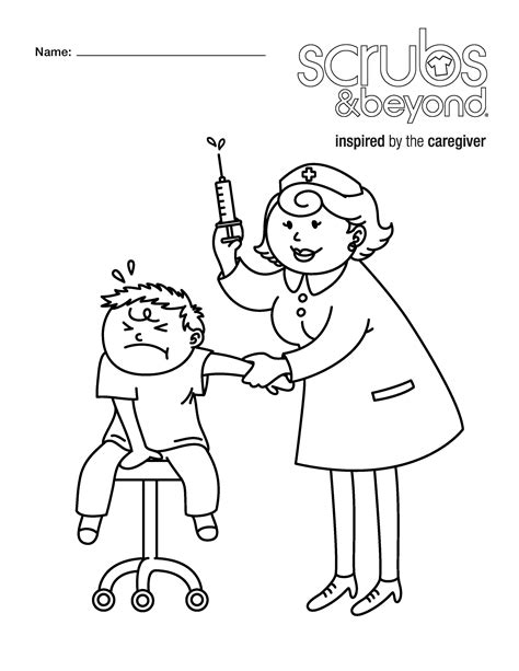 doctor nurse coloring page coloring pages  kids hospital doctors