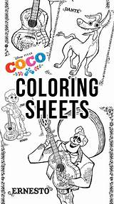 Coco Pixar sketch template