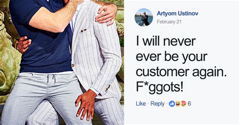 same sex ads just lost this suit company 10 000 instagram followers and here are the pics that