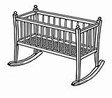 Crib Cot Clipart Cradle Drawing Baby Clip Line Card Transparent Inch Openclipart Greeting Bed Clipground Onlinelabels Getdrawings Drawings Paintingvalley Webstockreview sketch template