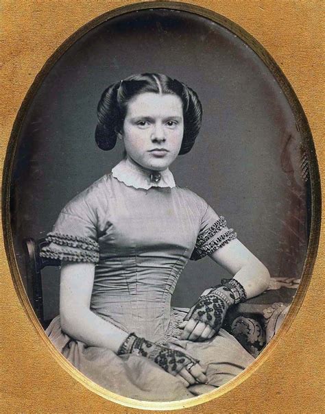 Daguerreotype Of A Young Beautifil Woman Victorian Photography Old