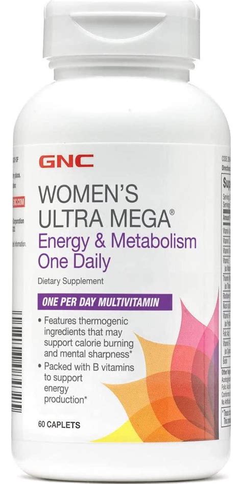 gnc womens ultra mega energy  metabolism daily multivitamin