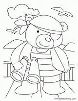 Bear Pirate Pages Coloring Build Kids Printable sketch template