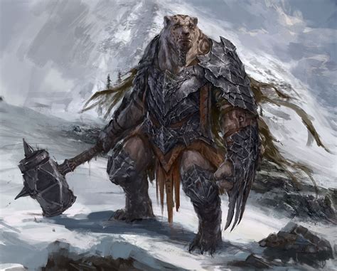 lycanthrope werebear pathfinder pfrpg dnd dd    fantasy fantasy races creature