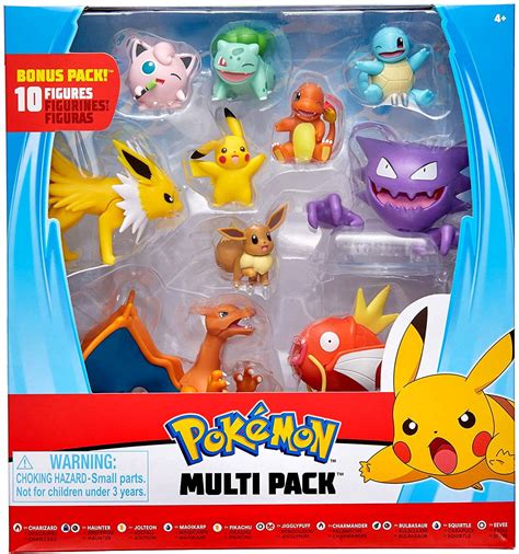wicked cool toys pokemon multi pack action figure set  pieces