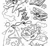 Coloring Pages Dog Suitcase Wiener Getcolorings Travel Tales Twisted Color Archiv sketch template