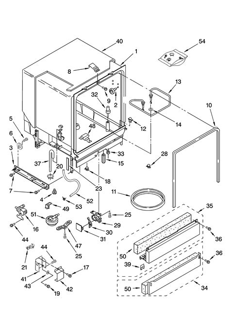 kenmore dishwasher parts diagram