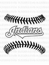 Indians Cleveland sketch template