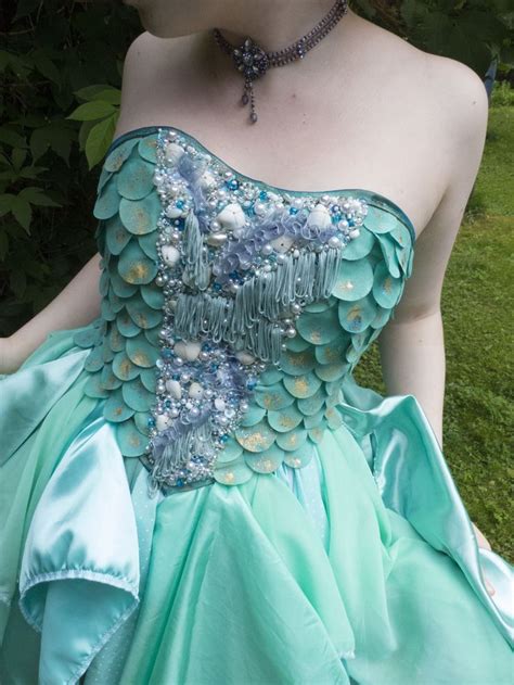 hand crafted sea princess mermaid dress perfect  fancy dress