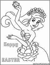 Coloring Easter Pages Ariel Disney Printable Color Colouring Pdf Mermaid Number Spring Print Visit Fun Kids Cartoon Happy Bunny Choose sketch template