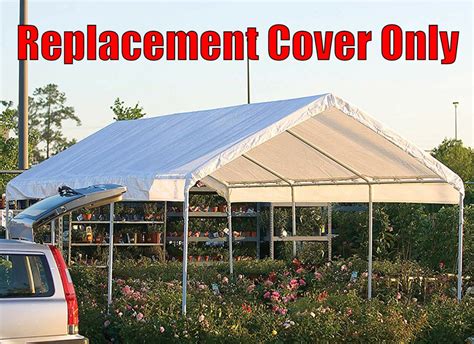 feet roof top cover white tarp  replacement outdoor canopy heavy duty econosuperstore