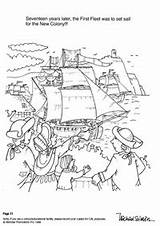 Colouring Australian History Pages Captain Cook Whole Book Sheets sketch template
