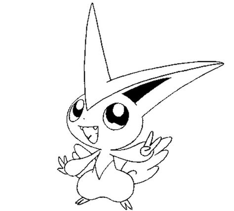 coloring pages pokemon victini drawings pokemon