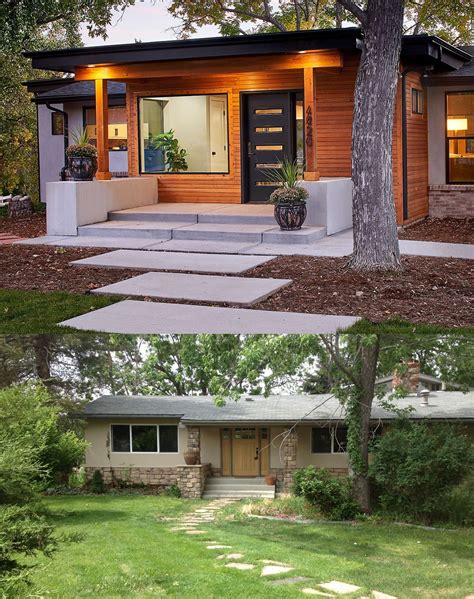 denver mid century home  stunning makeover completely transforming  curb appeal