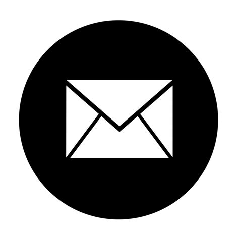 gmail icon black  white   icons library