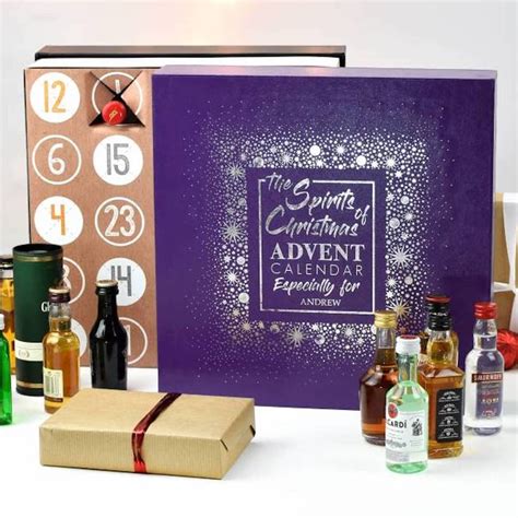 personalised luxury spirits advent calendar box  thelittleboysroom notonthehighstreetcom