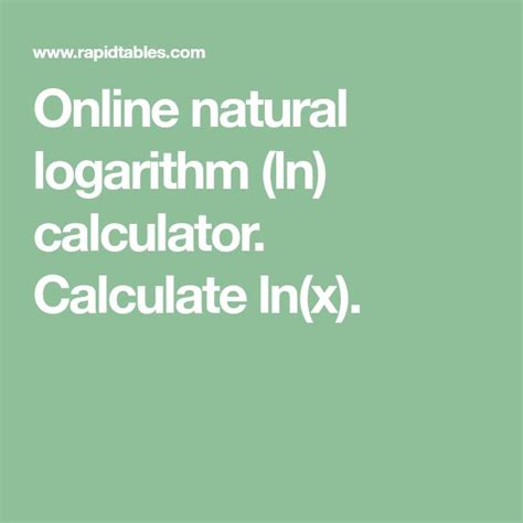 natural logarithm ln calculator calculate lnx calculator scientific notation log