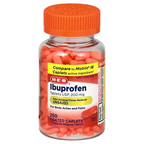 ibuprofen  mg caplets clear bottle shop medicines treatments