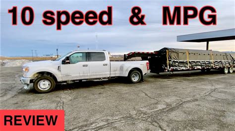 speed  mpg towing test  ford  hotshot trucking youtube