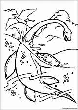 Dinosaurios Colorear Coloring Pages Para Plesiosaurus Dinosaur King Color Dibujos Plantillas Imprimir Animales Kids Online Card Imagen Print Coloringpagesonly sketch template