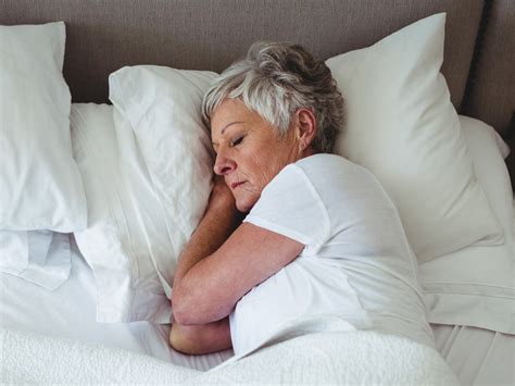 Daytime Sleep Mature Woman Sleeping On Bed Stock Image Image Of Rest