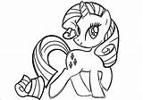 Rarity Pages Coloring Pony Little Colouring Kids Sweet Comments Library Clipart sketch template