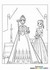 Elsa Encanto Crowning Activities sketch template