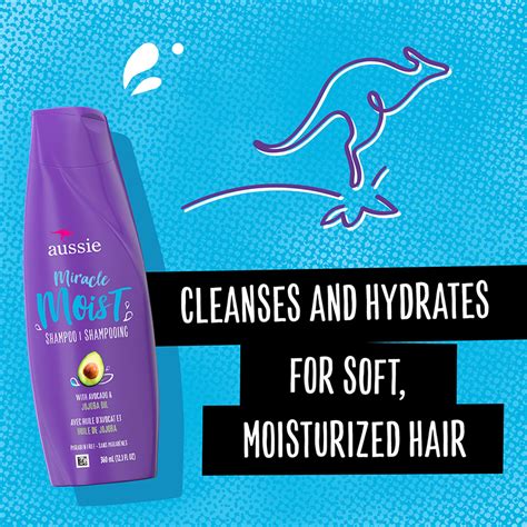 miracle moist moisturizing shampoo  dry hair aussie