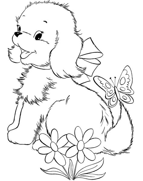 christmas puppy coloring pages wallpapers