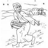 Parable Sower Coloring Draw Seed Wayside Fell Some sketch template