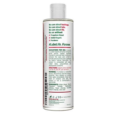 Lubelife Water Based Watermelon Flavored Lubricant 8 Ounce