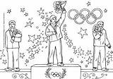 Colouring Olimpiadas Olympics Olympische Podium Winterspiele Spiele Gyerekeknek Flag Utilice Haga Descargar sketch template