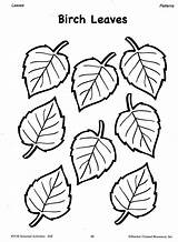 Printable Cut Leaf Pattern Tree Patterns Coloring Print sketch template