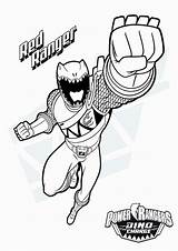 Power Rangers Coloring Pages Ranger Print Tulamama Red sketch template