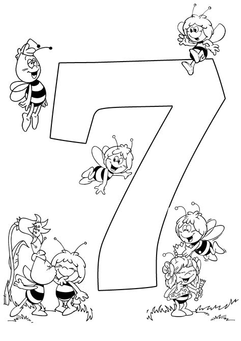 printable numbers coloring pages